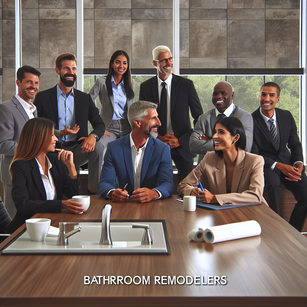 Bathroom remodeling consultation with professional design team