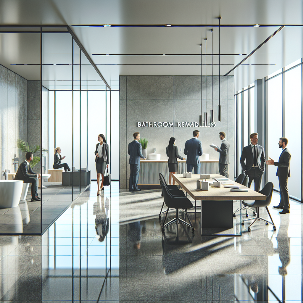 Bathroom renovation project with modern fixtures and professional installation